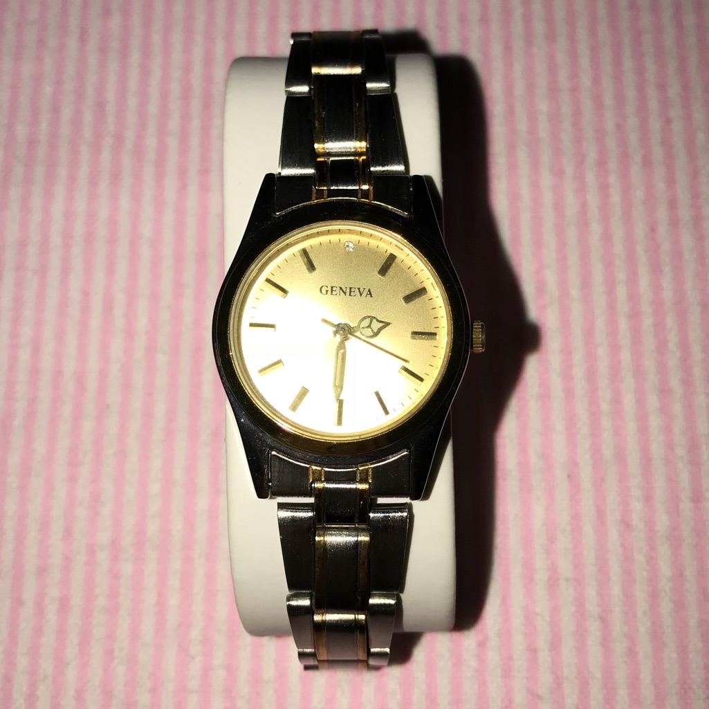 Silver And Gold Watch